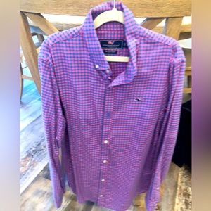 Vineyard Vines Boys Flannel long sleeve shirt. Size 16